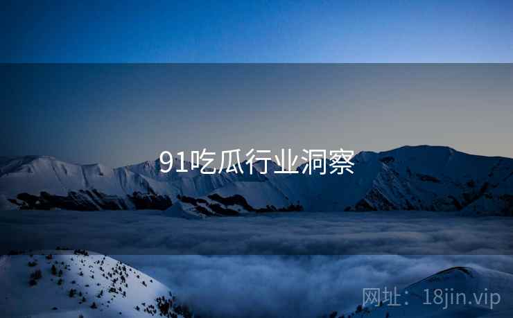 91吃瓜行业洞察