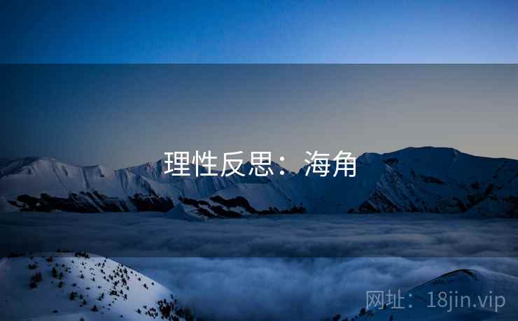 理性反思：海角