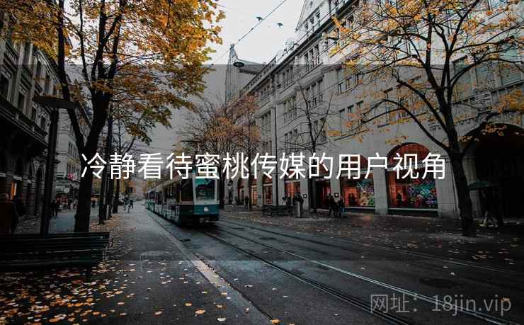 冷静看待蜜桃传媒的用户视角