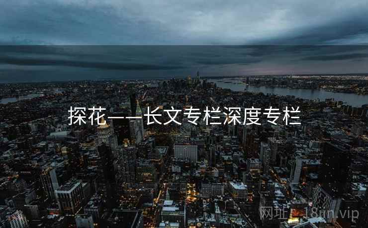 探花——长文专栏深度专栏