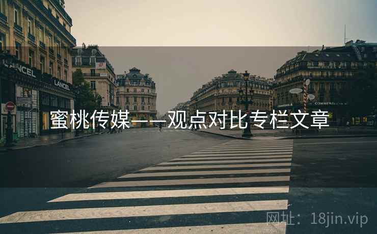 蜜桃传媒——观点对比专栏文章