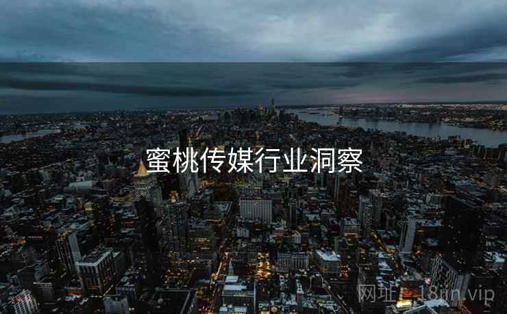 蜜桃传媒行业洞察